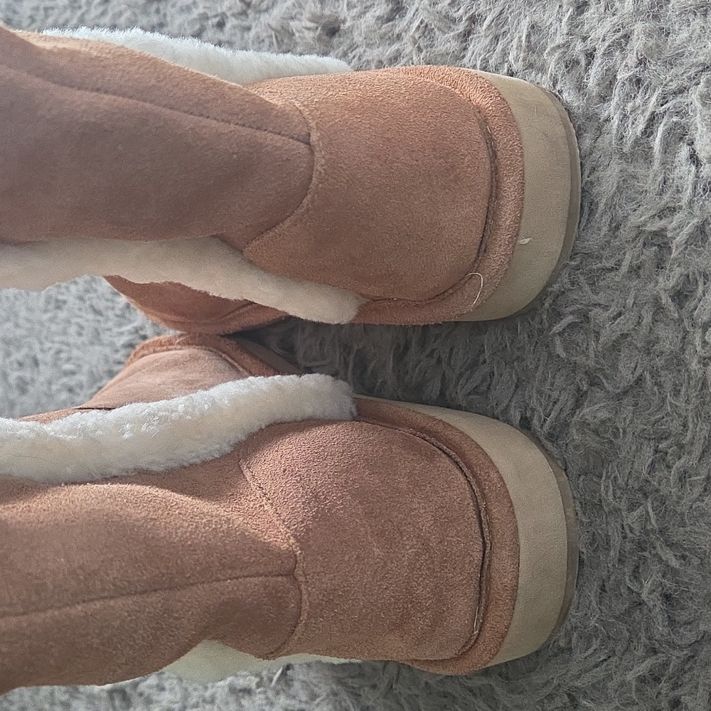 NIB Michael Kors Sz 8 Tan Suede Boots - Picture 9 of 14